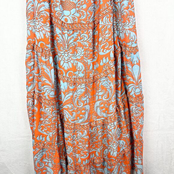 Alice Olivia Karolina Halter Maxi Dress Size 4 Forever Yours Sienna Boho - Picture 8 of 13